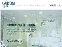 Tablet Screenshot of clinicadentalenmallorca.com